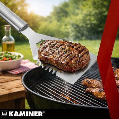 Набор для гриля Kaminer 27433 26 предметов нержавеющая сталь чемодан 27433 фото