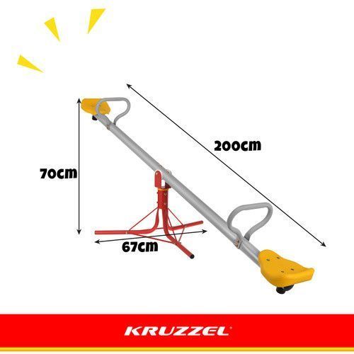 Садова гойдалка-балансир Kruzzel 27837 2 в 1 карусель 360 градусів до 75кг 27837 фото