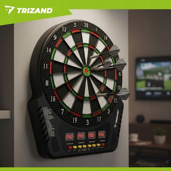 Электронный дартс Trizand 26307 27 игр 216 вариаций LCD-дисплей 6 дротиков 26307 фото