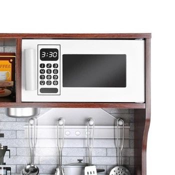 Дитяча дерев'яна ігрова кухня Kruzzel 22114 з LED-підсвіткою та посудом TM-KRUZ-22114 фото