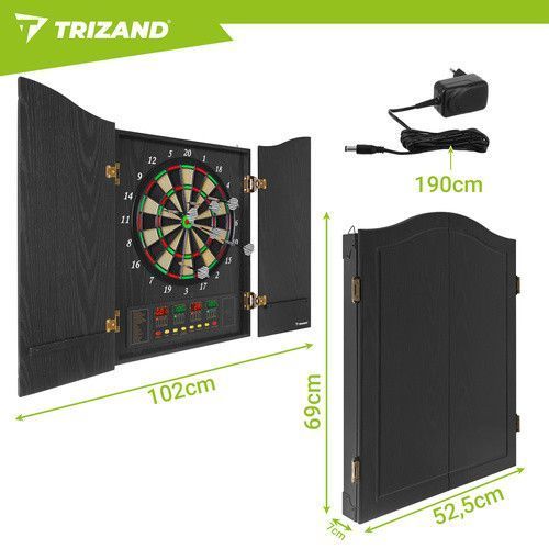 Электронная мишень для дартса Trizand 27046 27 игр 6 дротиков 27046 фото