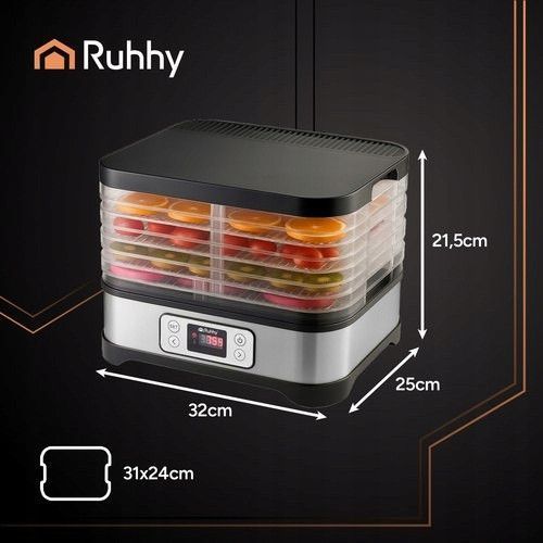 Сушилка для овощей и фруктов Ruhhy 25929 400 Вт 5 секций 10 л 25929 фото