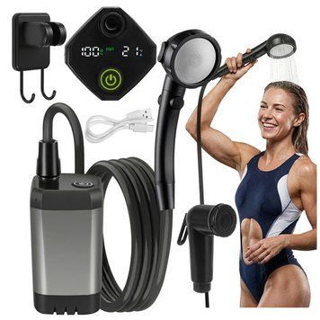 Туристичний душ Trizand 27539 6000 mAh USB-C LCD шланг 2 м 27539 фото