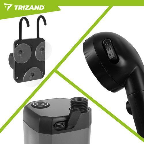 Туристичний душ Trizand 27539 6000 mAh USB-C LCD шланг 2 м 27539 фото