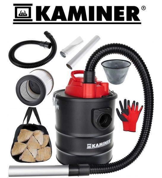 Пилосос для золи та сміття Kaminer 1170 15 л 1200W HEPA фільтр з нержавіючої сталі TM-KAMI-1170 фото